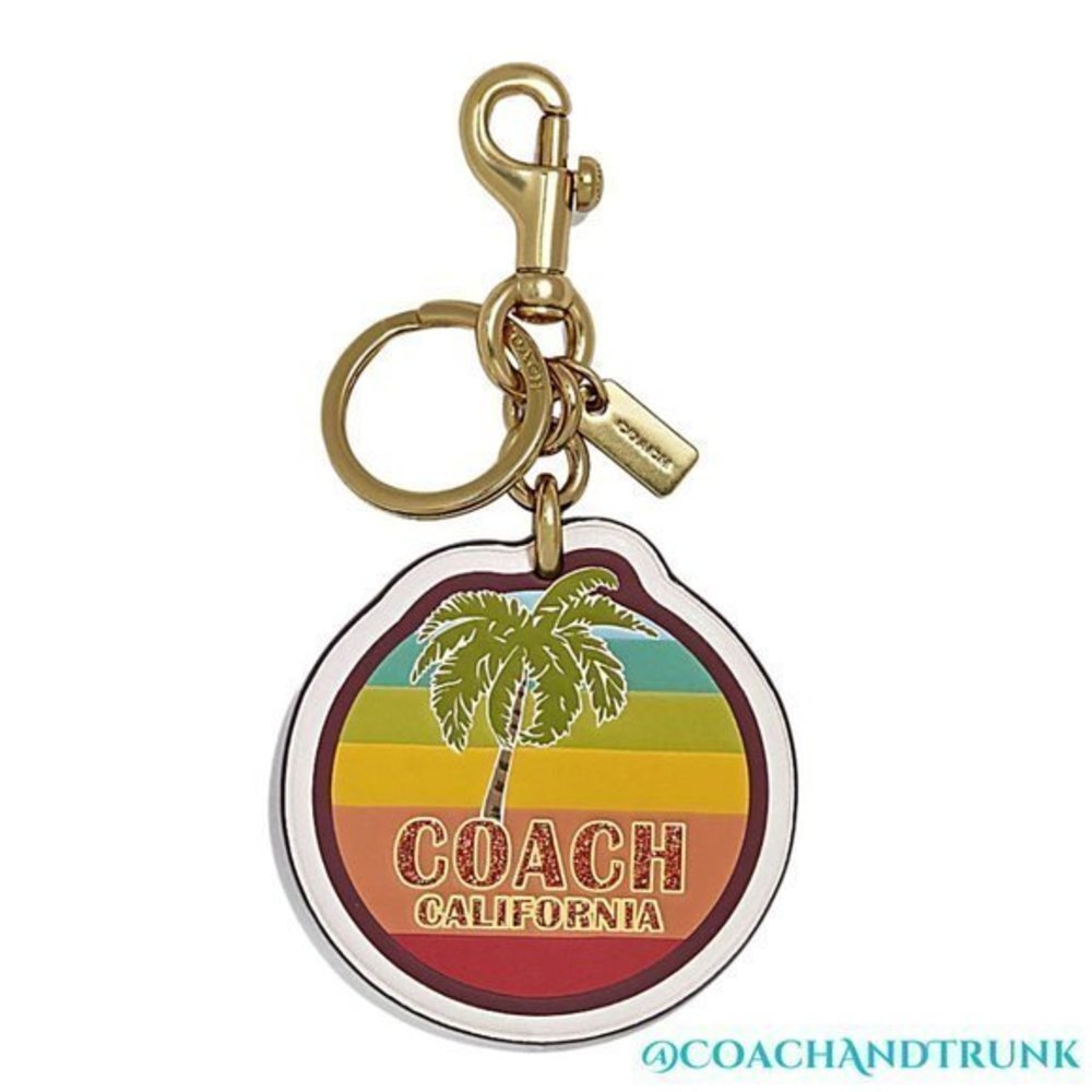 NWT COACH Leather California Bag Charm or Keychain - Picture 2 of 4